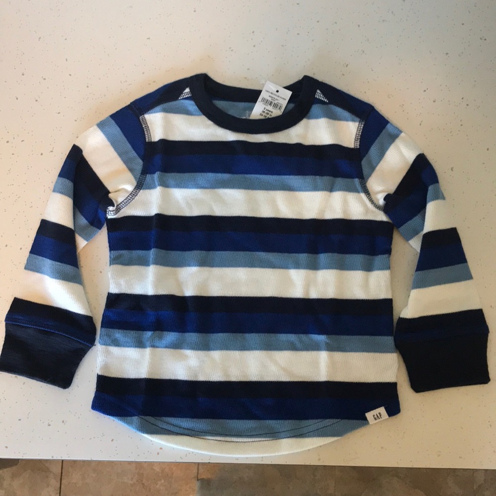 NWT baby gap 3 yrs waffle knit shirt